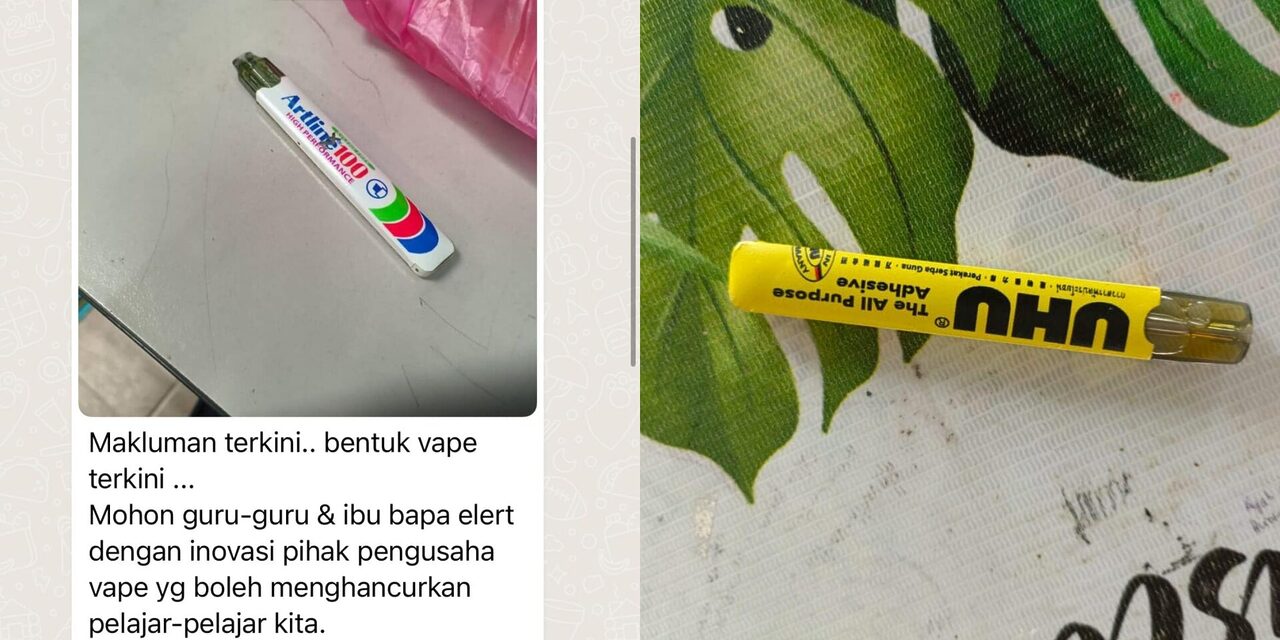 Cikgu Beri Amaran Pelajar Guna Vape Berbentuk Pen Marker, Gam Uhu