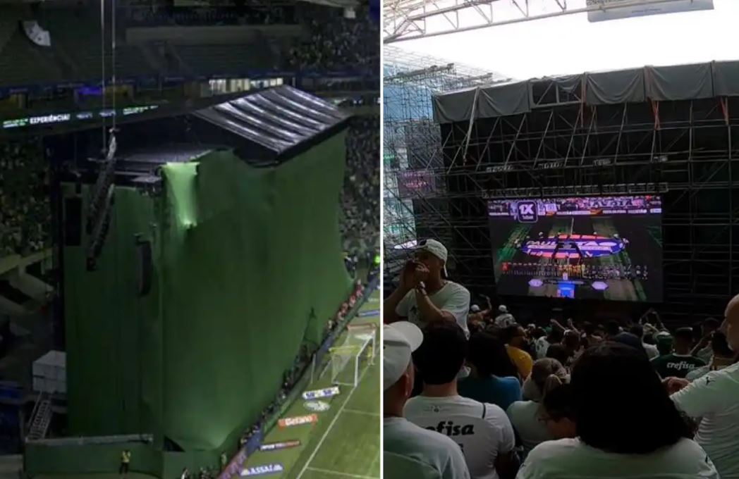 Stadium Palmeiras Ditutup Dengan Pentas Sempena Konsert Roberto Carlos