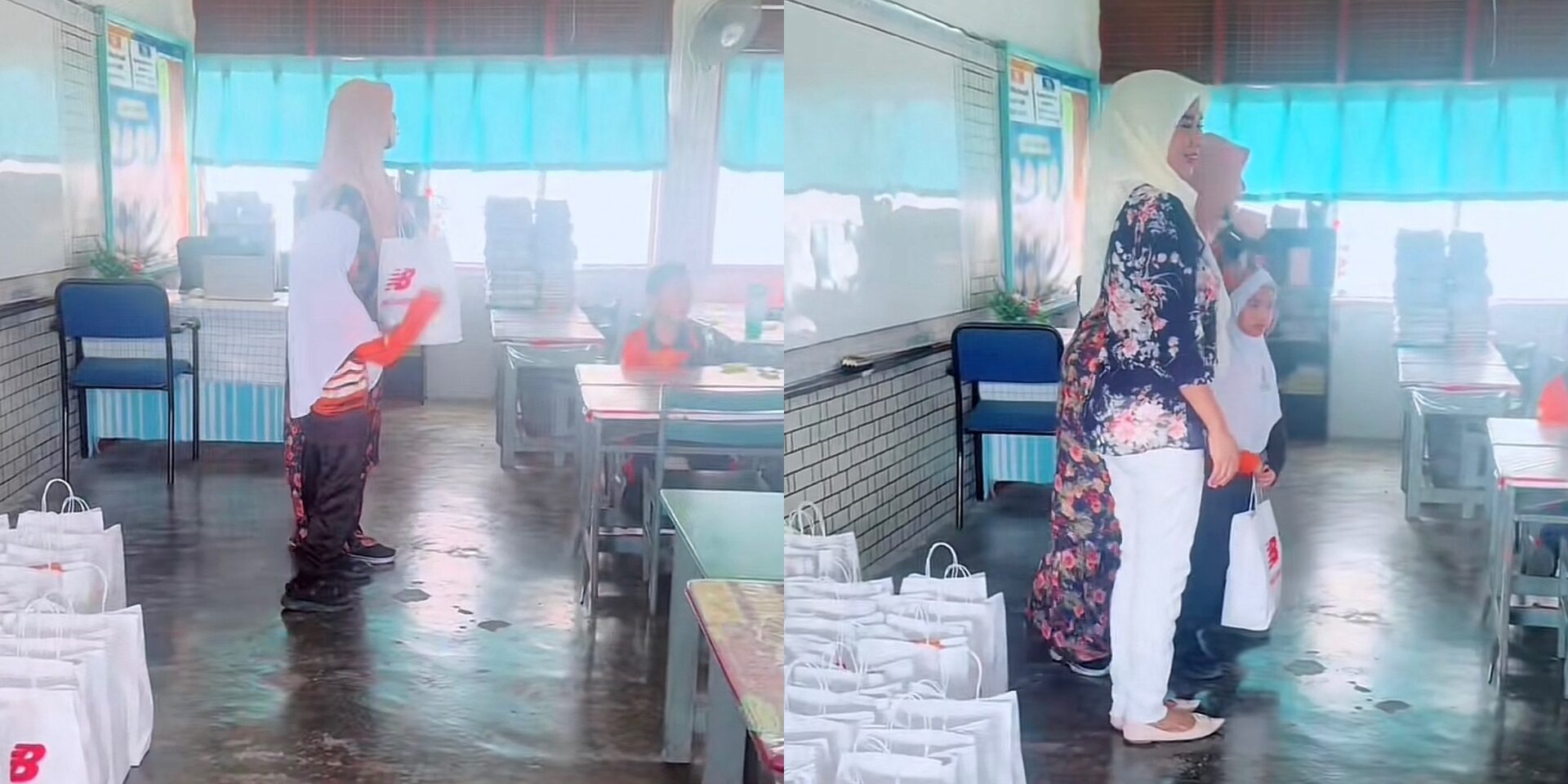 Suami Isteri Hadiahkan Kasut Mahal Untuk Rakan Sekelas Anak Raih Pujian Ramai