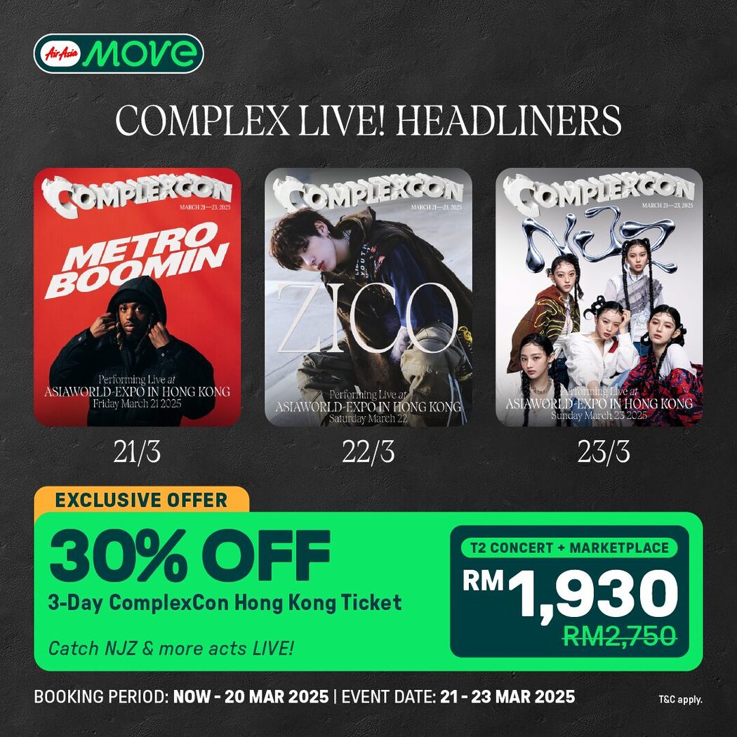 MOVETIX Tawar Pas 3 Hari Eksklusif ComplexCon Hong Kong 2025 2 MOVETIX Tawar Tiket Eksklusif ComplexCon Hong Kong 2025