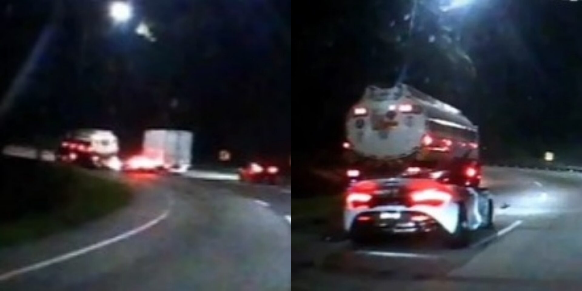 Tak Lepas Memotong Punca Nahas McLaren Dengan Lori Tangki