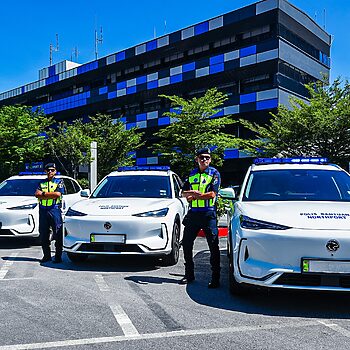Northport Jadi Syarikat Pertama Guna Proton e.MAS 7 Sebagai Kereta Polis Bantuan