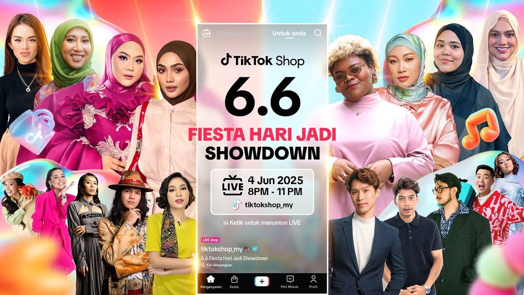 TikTok Shop 6.6 Fiesta Hari Jadi: Potongan Hingga 66% Dan Baucar Berganda Sehingga RM100 Menanti Anda