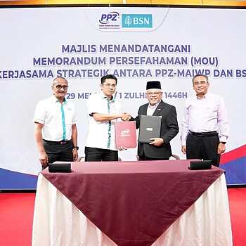PPZ-MAIWP, BSN Meterai MoU Perluas Inisiatif Wakaf Tunai Melalui Platform Digital