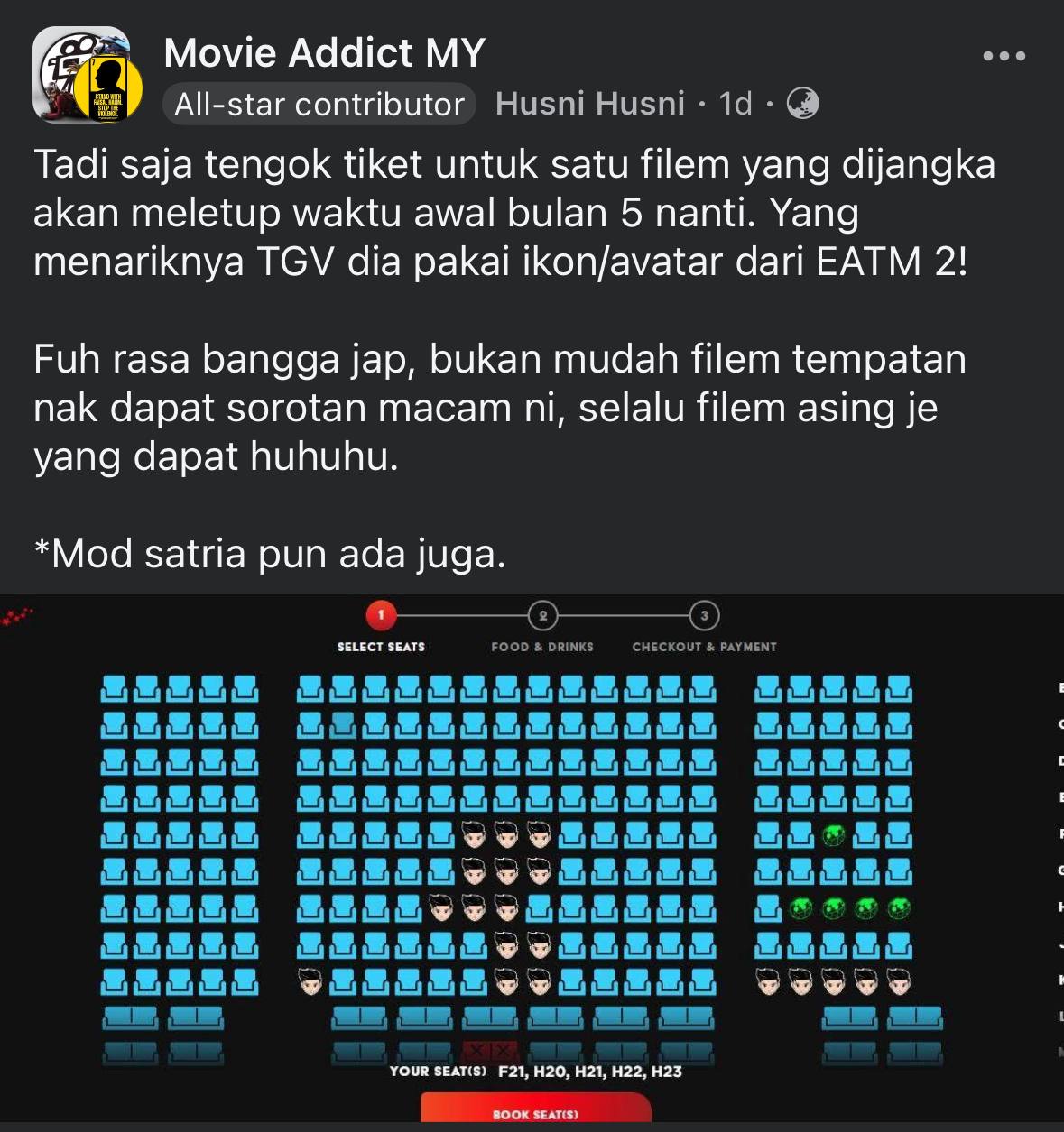 Ikon Mod Satria Ejen Ali Di Aplikasi TGV Cinemas Buat Peminat Teruja 2 Ikon Mod Satria Ejen Ali Di Aplikasi TGV Cinemas Buat Peminat Teruja