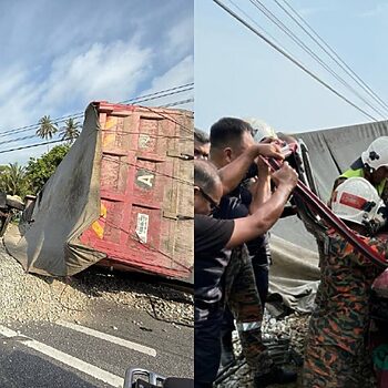 8 Anggota FRU Maut Kemalangan Dengan Lori Bawa Batu