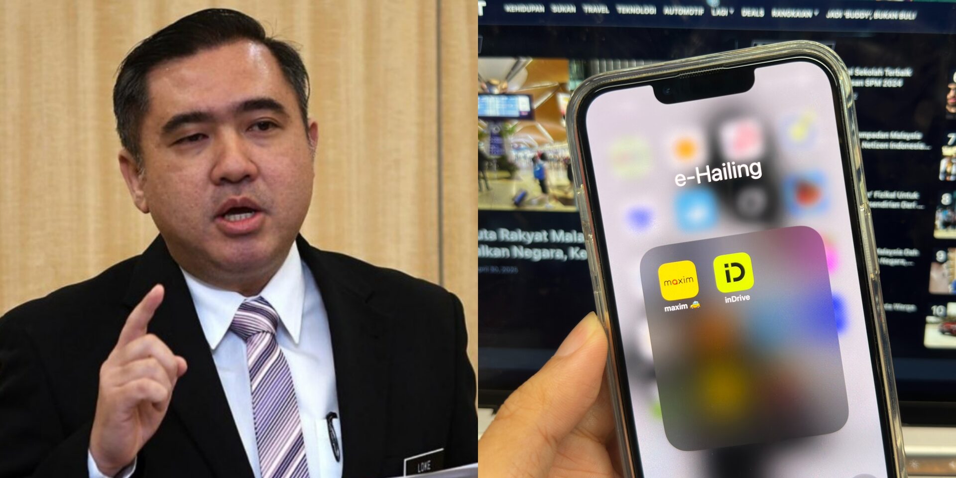 Anthony Loke Arah InDrive, Maxim Berhenti Operasi 24 Julai Ini