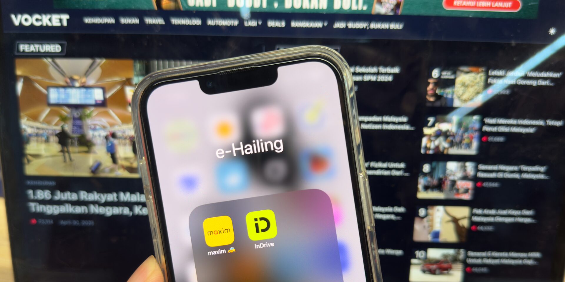 PENGHANTAR Gesa Kerajaan Sekat InDrive, Maxim, Kenapa?
