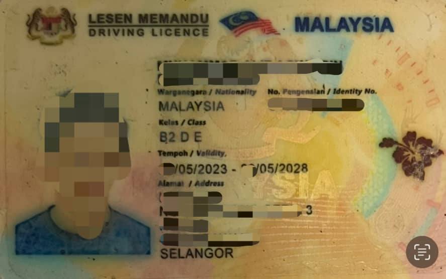Data Tiada Dalam Sistem, Lelaki Mengaku Beli Lesen '3 In 1' Berharga RM2,700 Di Media Sosial