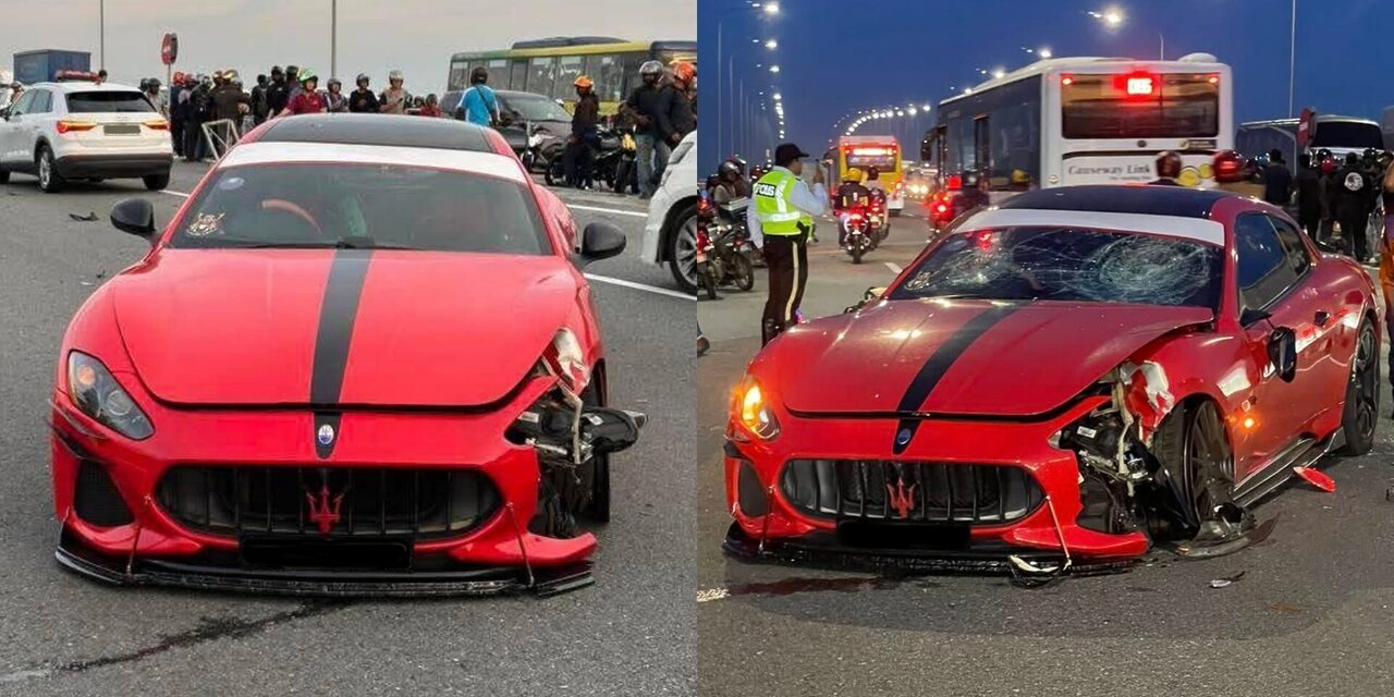 'Ramai Berani Lah' – Netizen Singapura Tak Puas Hati Orang Malaysia Pecahkan Maserati Kemalangan