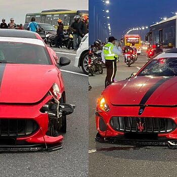 ‘Ramai Berani Lah’ – Netizen Singapura Tak Puas Hati Orang Malaysia Pecahkan Maserati Kemalangan