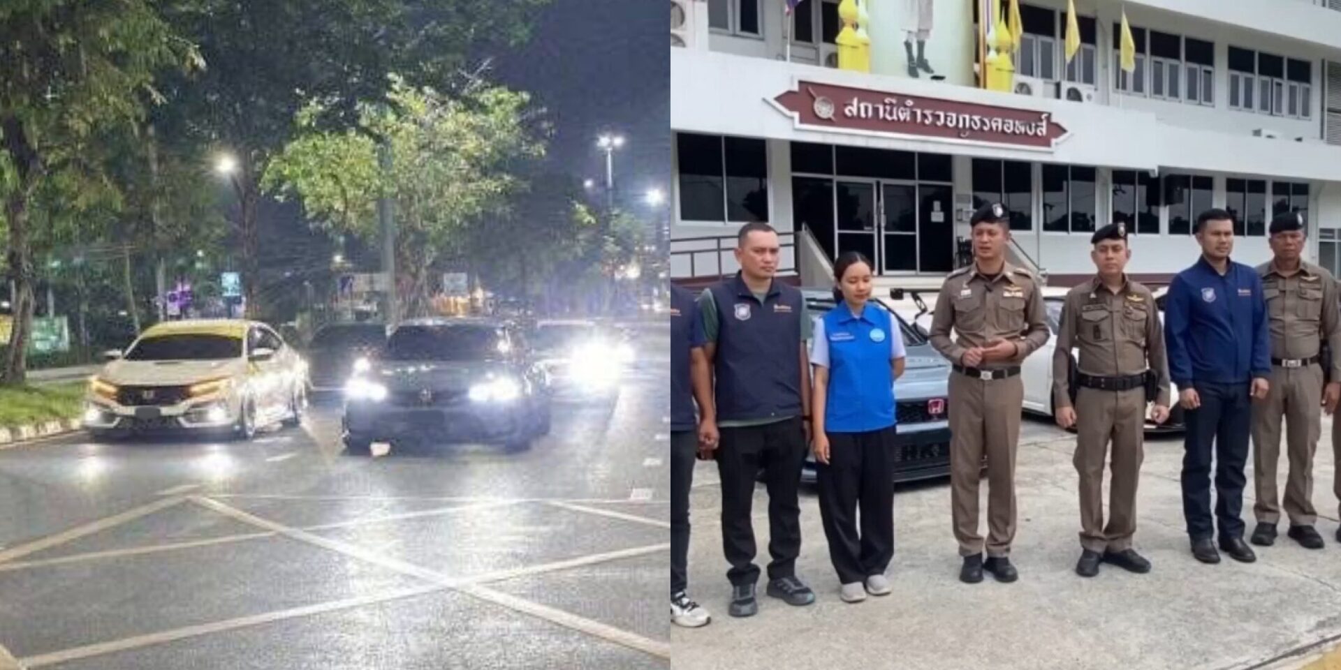 Polis Thailand 'Sekolahkan' Pemandu Civic Type R, Mercedes Dari Malaysia Hormati Undang-Undang Jalan Raya