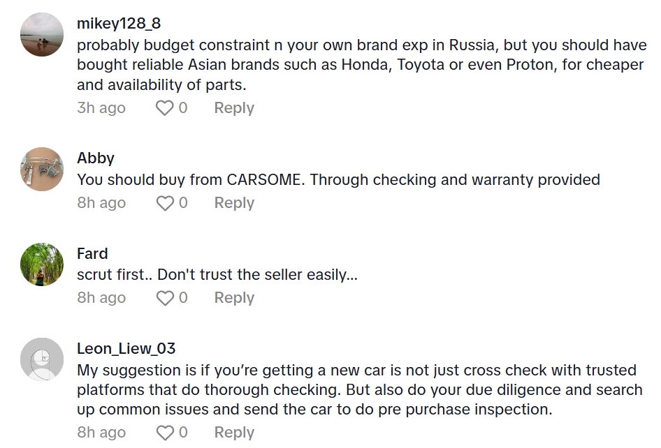 Pasangan Rusia Terkejut Beli Kereta Terpakai Tempatan Asyik Rosak, Rupanya Odometer Dah ‘Adjust’ 2 kereta terpakai
