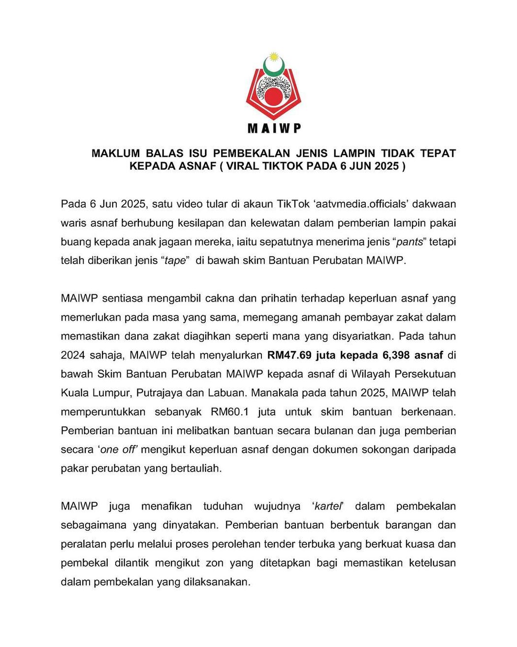 Netizen 'Naik Angin' Wanita Asnaf Mengeluh Terima Bantuan Pampers 2 Wanita Asnaf