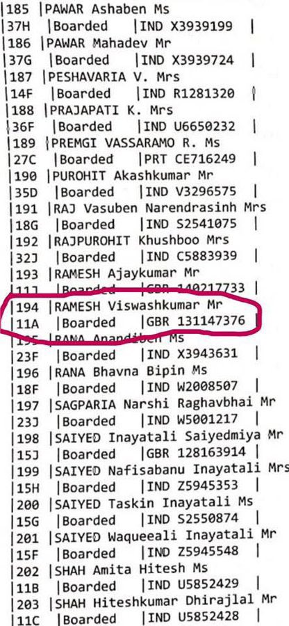 Netizen Terkejut 'Survivor' Tunggal Nahas Pesawat Air India Ternyata Duduk Di Kerusi 11A