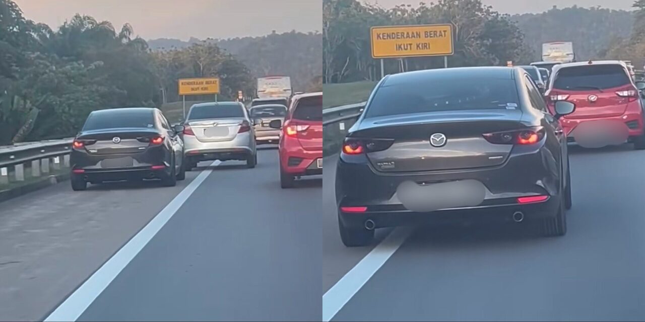 Netizen Puas Hati Lihat Bezza Ajar Pemandu Dari Singapura Sengaja Guna Laluan Kecemasan