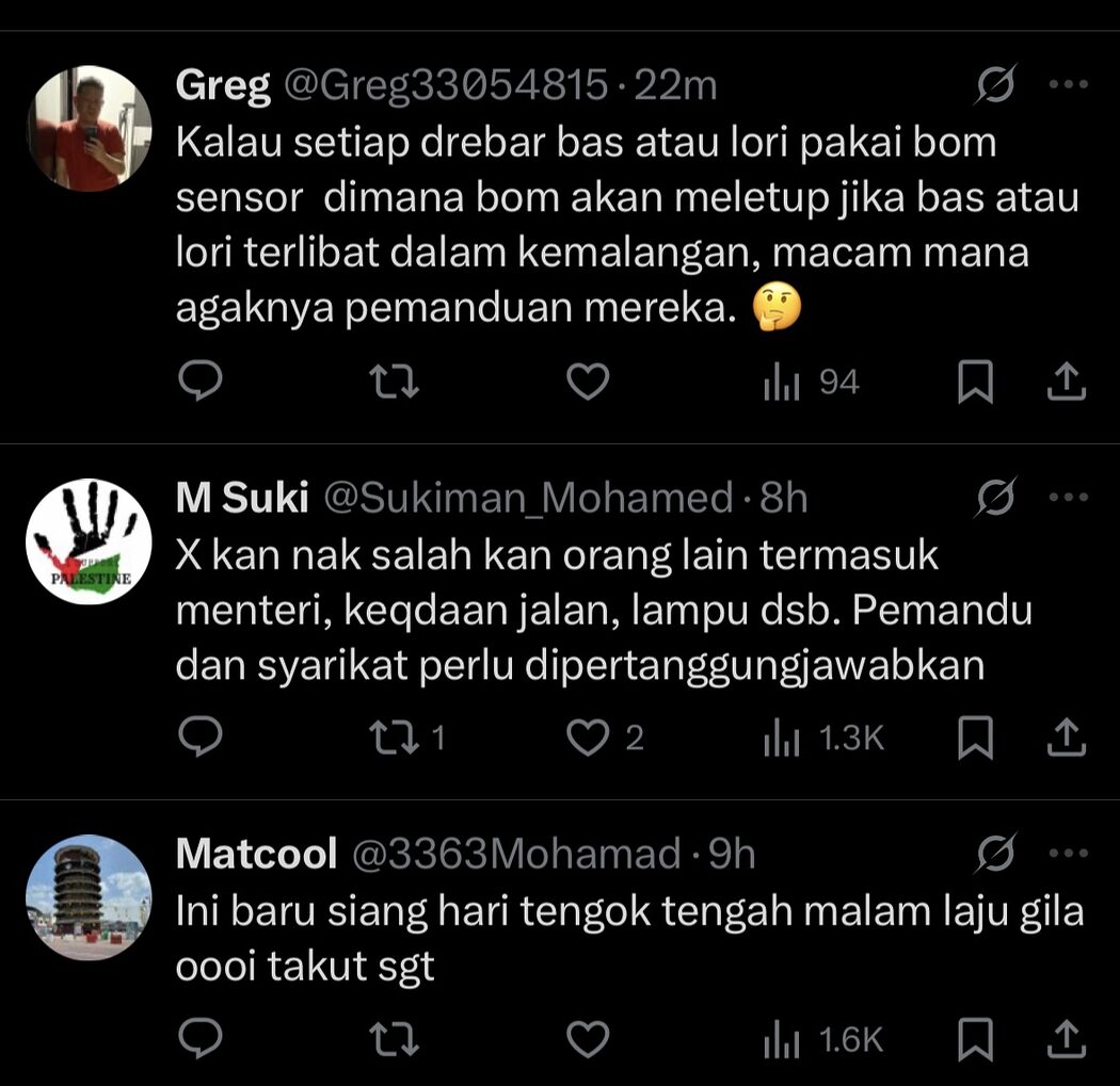 Pemandu Bas Bawa Macam Orang Gila Dan Tayang Isyarat Lucah Undang Kecaman 3 Bas