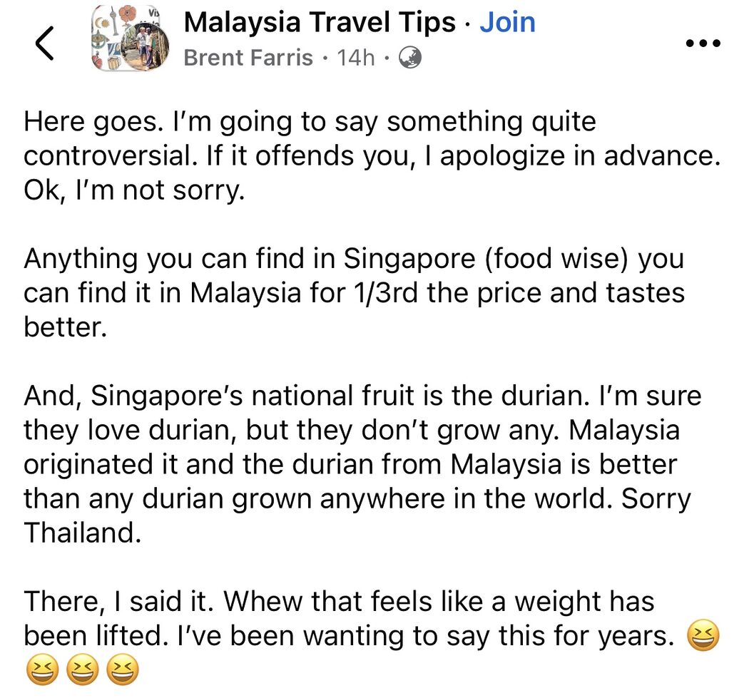 Saya Tahu Ini Kontroversi Tetapi Makanan Malaysia Lebih Murah Dan Sedap Berbanding Singapura - Pelancong Luar 3 Makanan