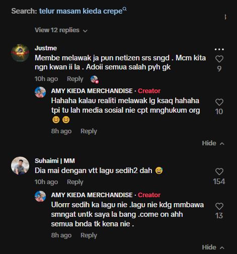 Suami Pertahan Gurauan 'Telur Masam' Kieda Crepe: 'Kami Pun Ada Hak Nak 'Happy-kan' Diri'