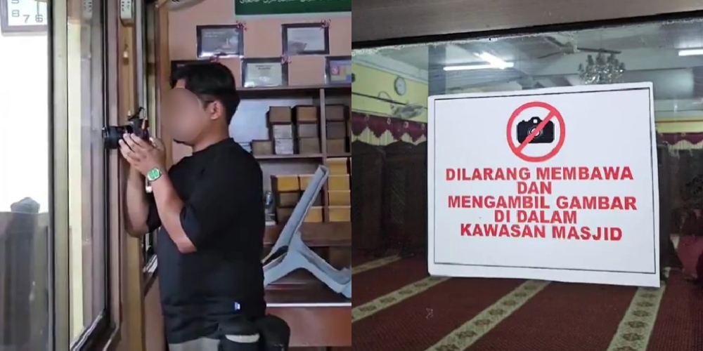 Jurugambar Geleng Kepala Dapat 'Job' Dekat Masjid Yang Larang Ambil Gambar Dalam Premis