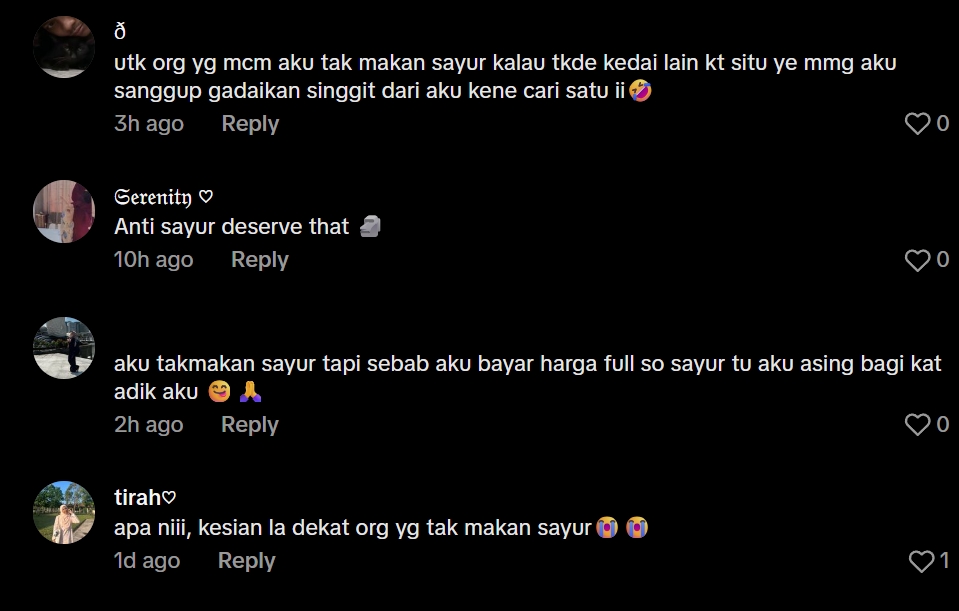 Gerai Roti John Kenakan RM1 Untuk Tiada Sayur, Netizen Percaya Boleh Galakkan Makan Sihat 3 gerai