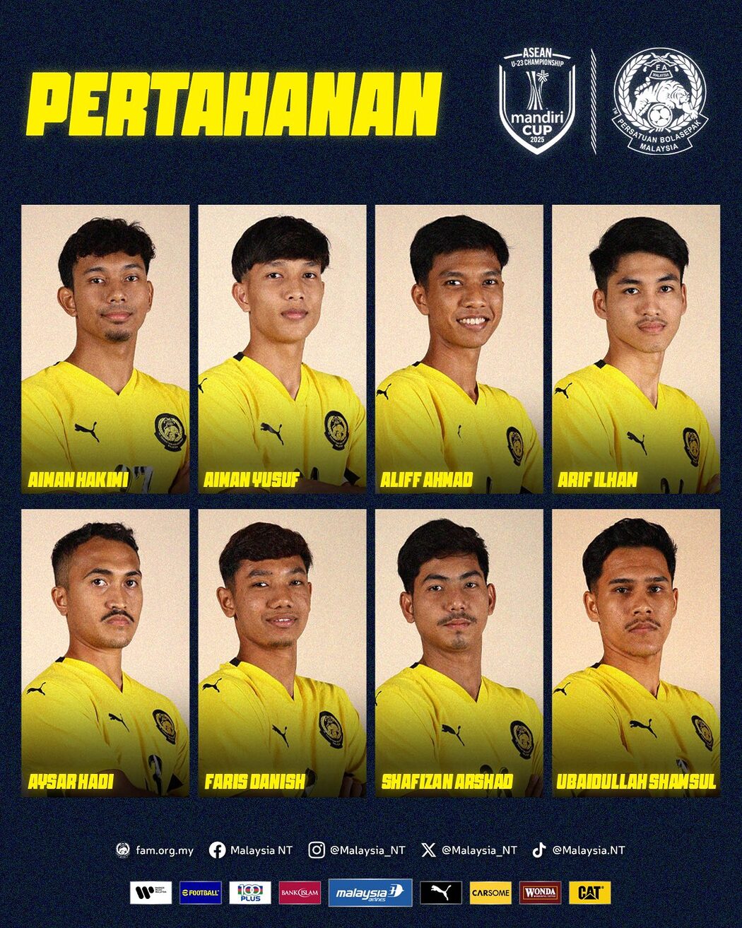 Senarai Barisan Pemain Malaysia Hadapi Piala ASEAN B-23 2025 3 Piala ASEAN B-23