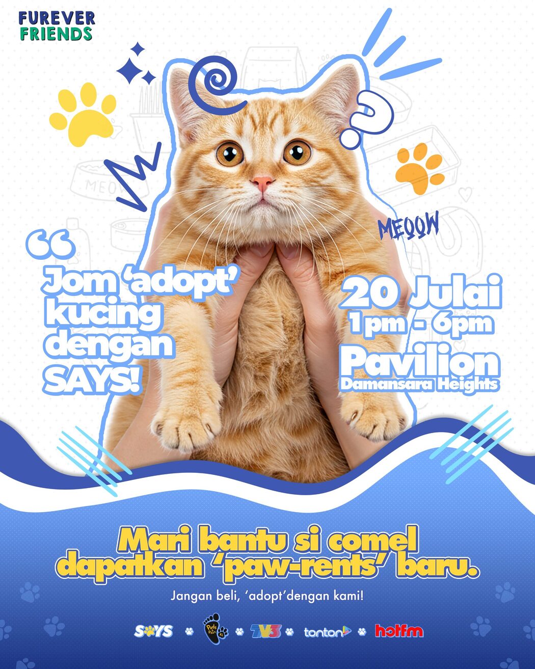 Kempen Furever Friends Mahu Orang Ramai Temui Dan Bela ‘Kucing Angkat’ 2 Furever Friends