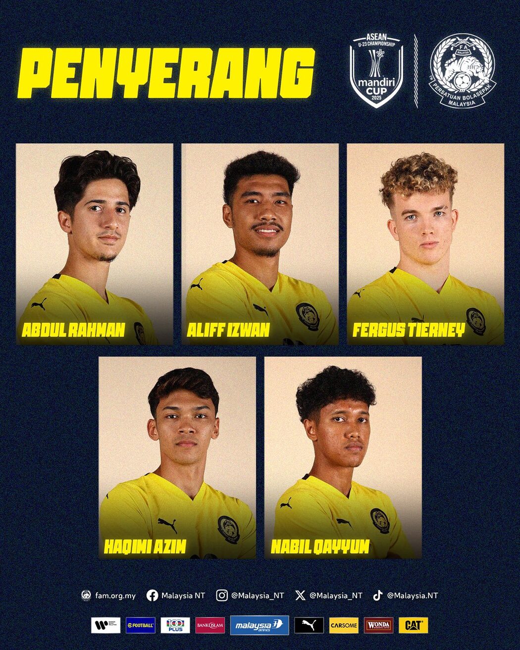 Senarai Barisan Pemain Malaysia Hadapi Piala ASEAN B-23 2025 5 Piala ASEAN B-23