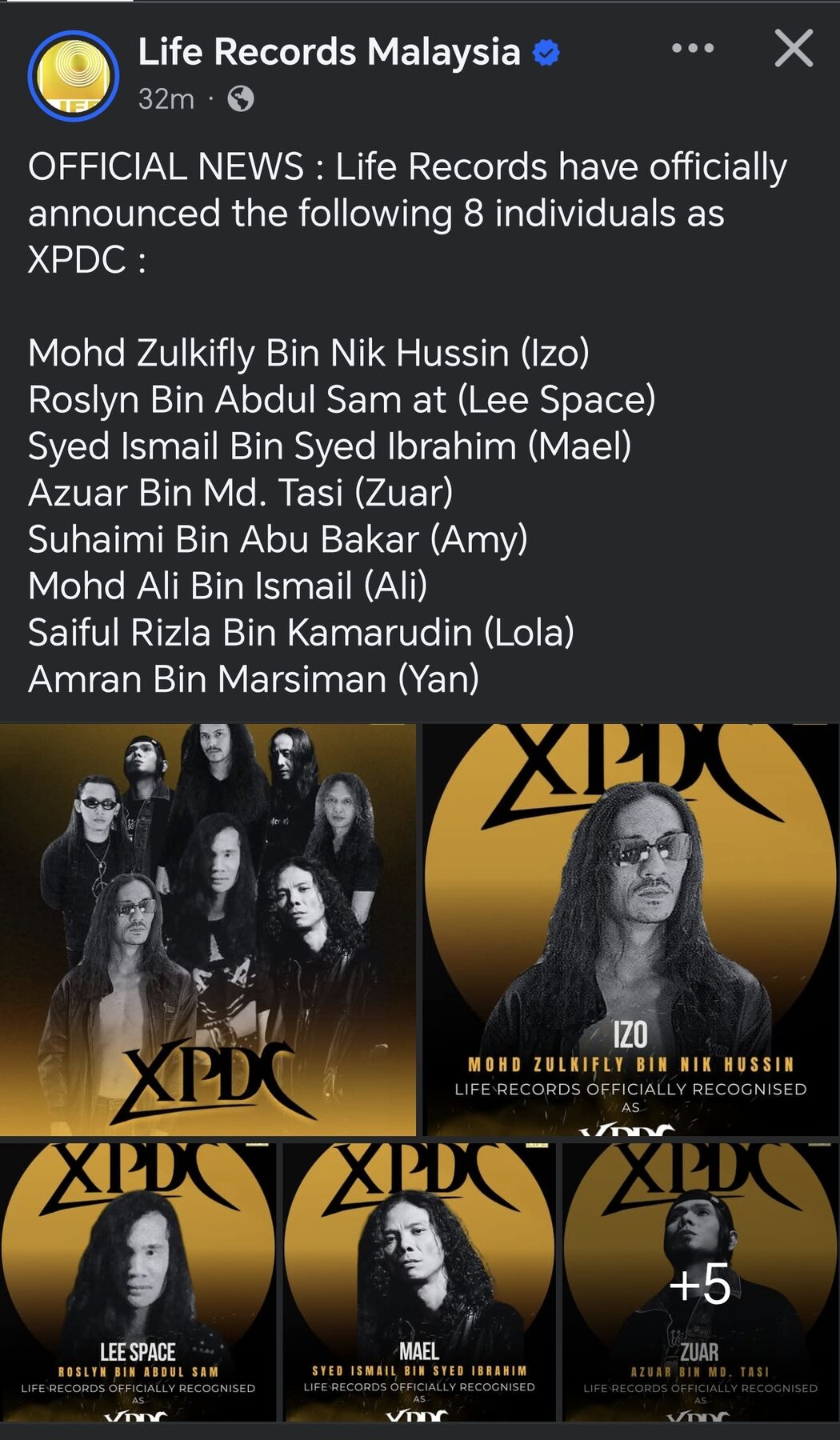 XPDC Milik Life Records, Ini 8 Anggota Asal Yang Sah, Tindakan Perundangan Menanti Pihak Yang Plagiat 4 XPDC Milik Life Records, Ini 8 Anggota Asal Yang Sah, Tindakan Perundangan Menanti Pihak Yang Plagiat