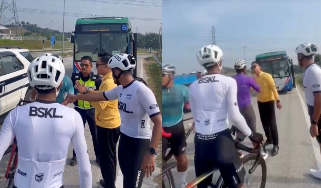 polis kesan pengayuh basikal