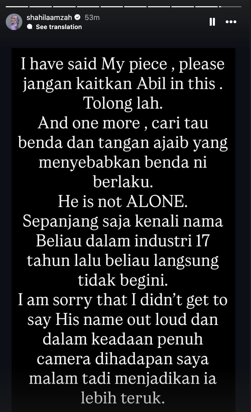 'Cari Benda Dan Tangan Ajaib Yang Sebabkan Benda Ini Berlaku' – Shila Amzah