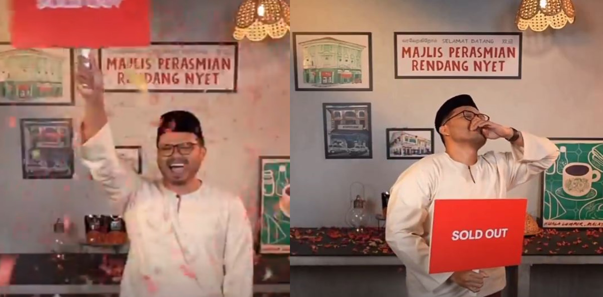 Khairul Aming Hilang Kata Kata, Berjaya Raih RM1.2 Juta Dalam Masa Setengah Minit Jual 70,000 Rendang Nyet