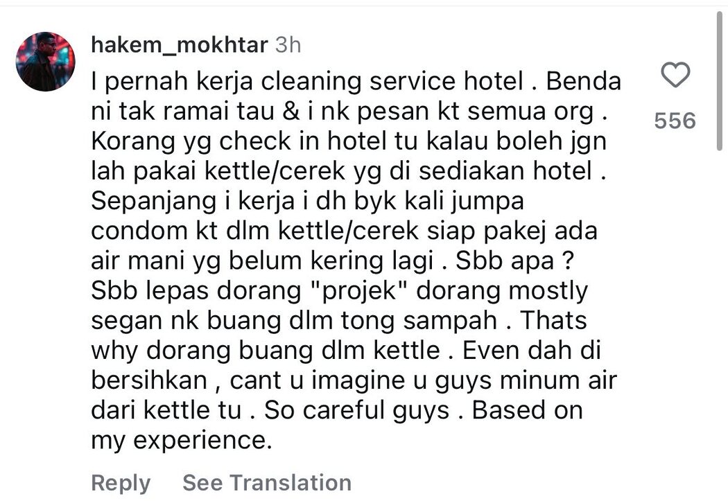 Rahsia Jijik Di Sebalik 'Kettle' Hotel, Netizen Dakwa Tak Mahu Guna Lagi 2 Rahsia Jijik Di Sebalik 'Kettle' Hotel, Netizen Dakwa Tak Mahu Guna Lagi
