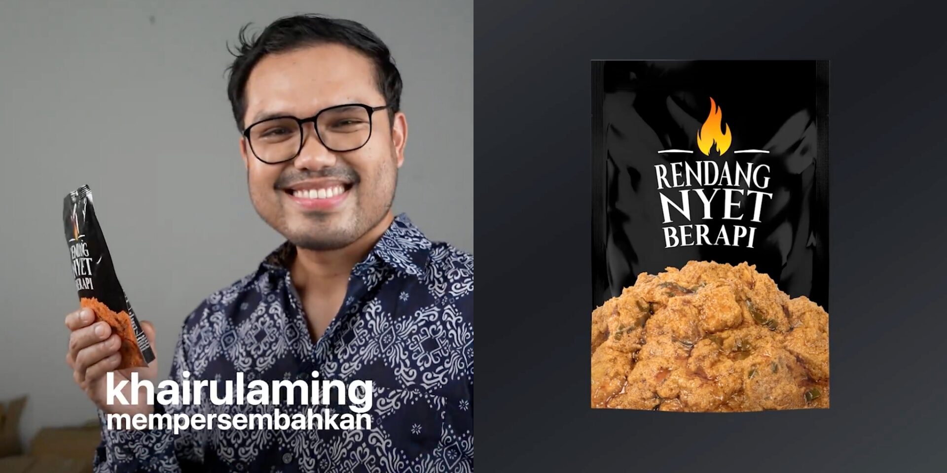'Ini Lagi Susah Nak 'Battle' Daripada Tiket MCR' – Khairul Aming Lancar Produk Baharu Rendang Nyet