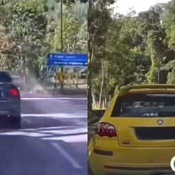 Pemandu Honda Agresif, Tumbuk Pemandu Proton Satria Ditahan Polis 4 Pemandu Honda Agresif, Tumbuk Pemandu Proton Satria Ditahan Polis