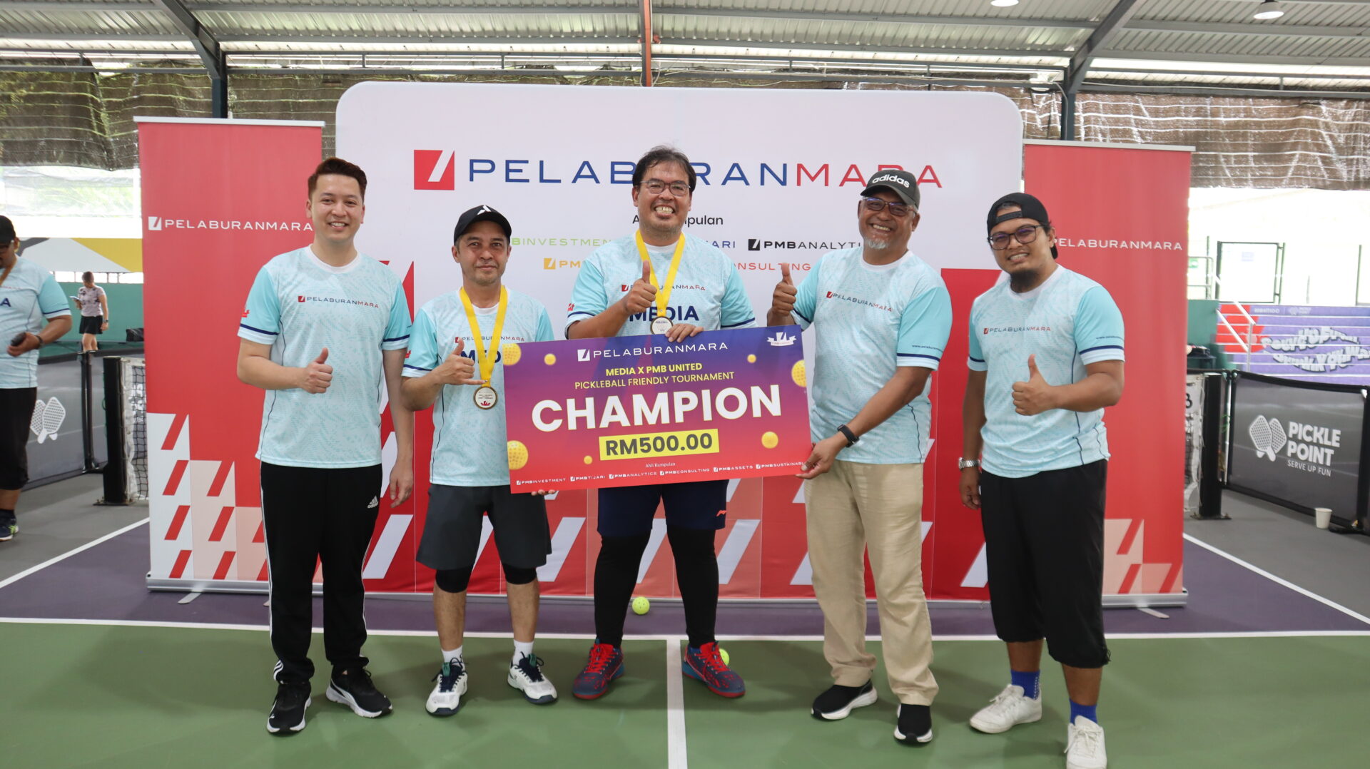 NST Bawa Pulang Pingat Emas Dalam Kejohanan Persabahatan Pickleball PMB United