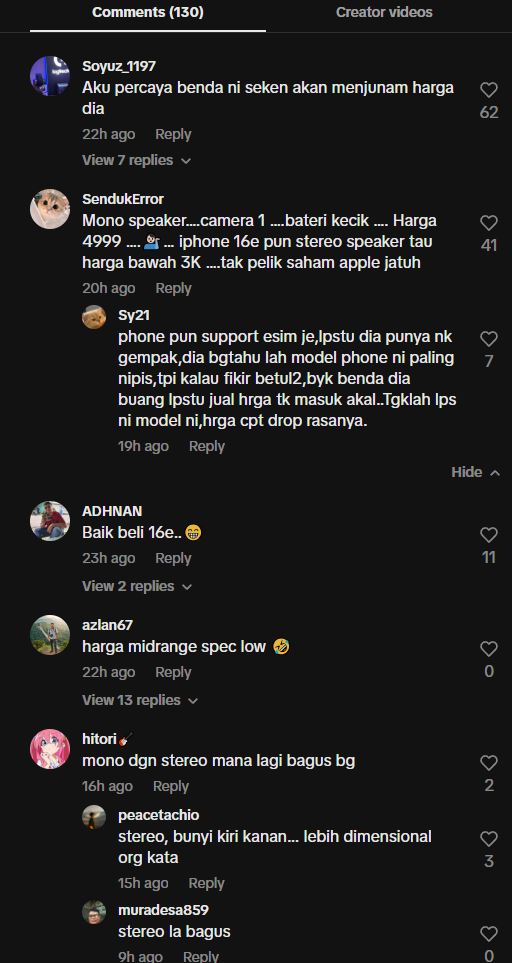 Influencer Ini Persoalkan Betul Ke Bayar RM4,999 Untuk iPhone Air 17 Dan Dapat Speaker Sama Macam Nokia 3310?