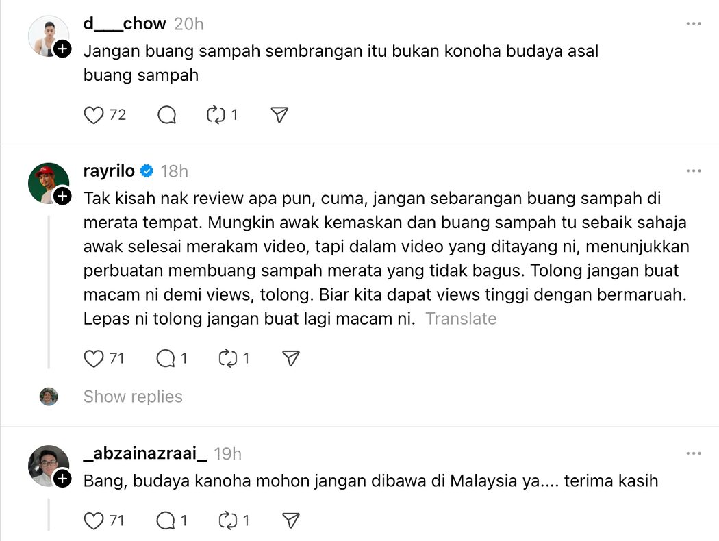 Individu Indonesia Dikecam Buang Sampah Sesuka Hati Sewaktu Buat Video 'Unboxing' iPhone Di TRX