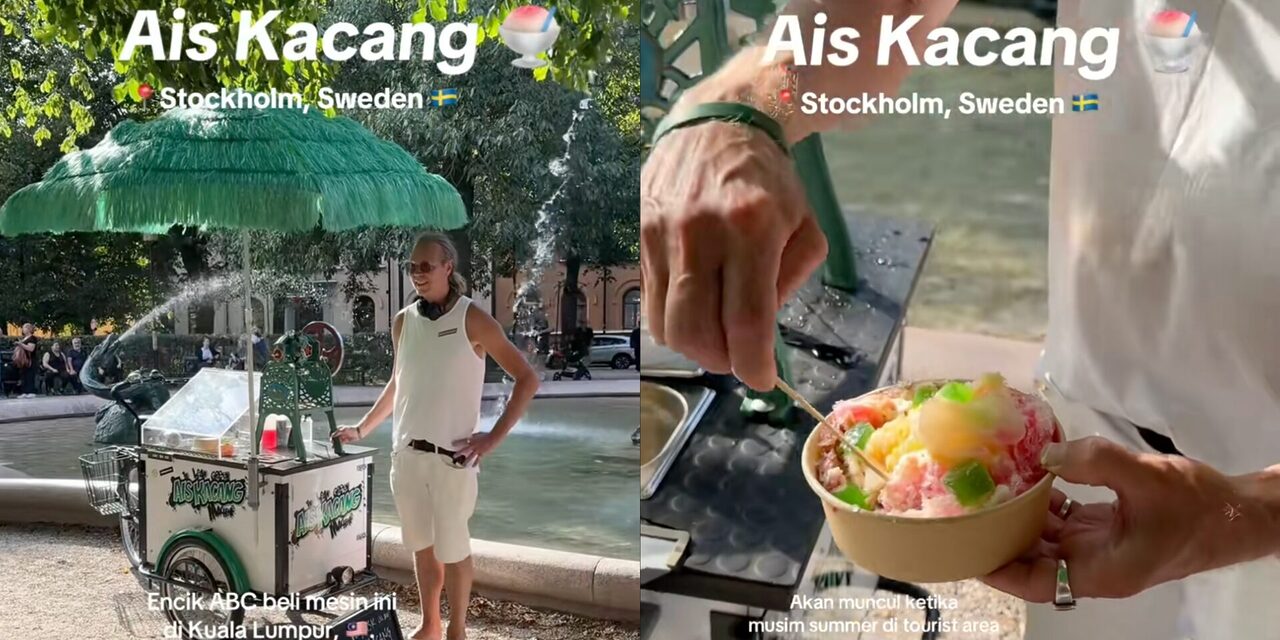 Mat Saleh Beli Mesin Dari Malaysia, Meniaga Ais Batu Campur Di Sweden