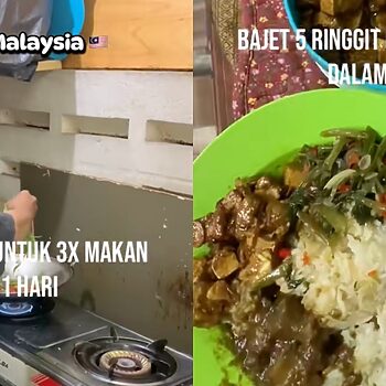 Lelaki Indonesia Kongsi 'Menu Survival', Boleh Makan 3 Kali Sehari Dengan Hanya RM5 Di Malaysia