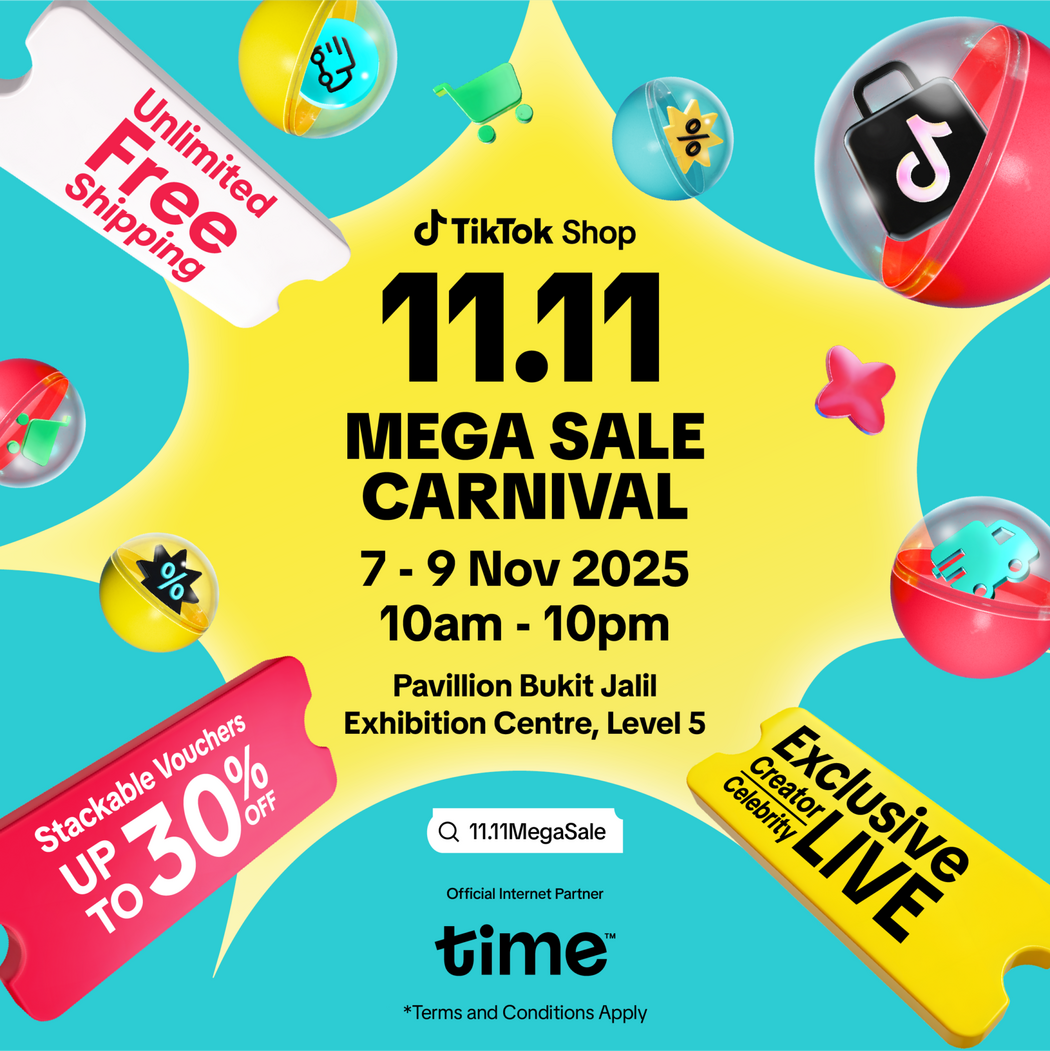 Meriah Habis! TikTok Shop 11.11 Mega Sale Carnival Kumpul Selebriti & Tawaran Hebat Di Satu Tempat