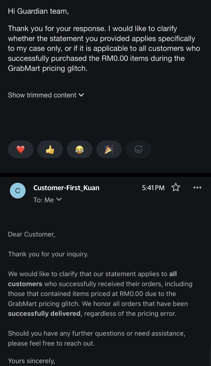 Guardian Dan Grab Sudah 'Halalkan' Pembeli Dapat Harga 'Glitch'