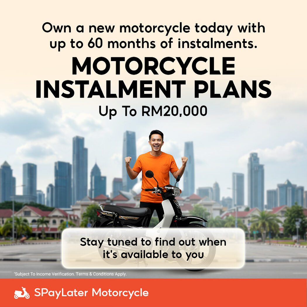 Lebih 180 Model Motosikal Terpilih Boleh Dibeli Menerusi 'SPayLater Motorcycle'