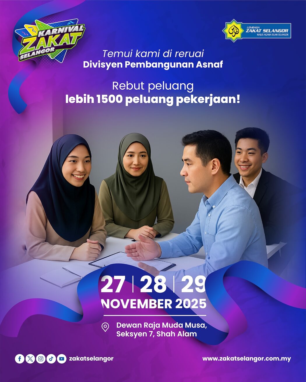 1,500 Peluang Kerja, Food Festival Dan Omar Hana, Semuanya Di Karnival Zakat Selangor 2025