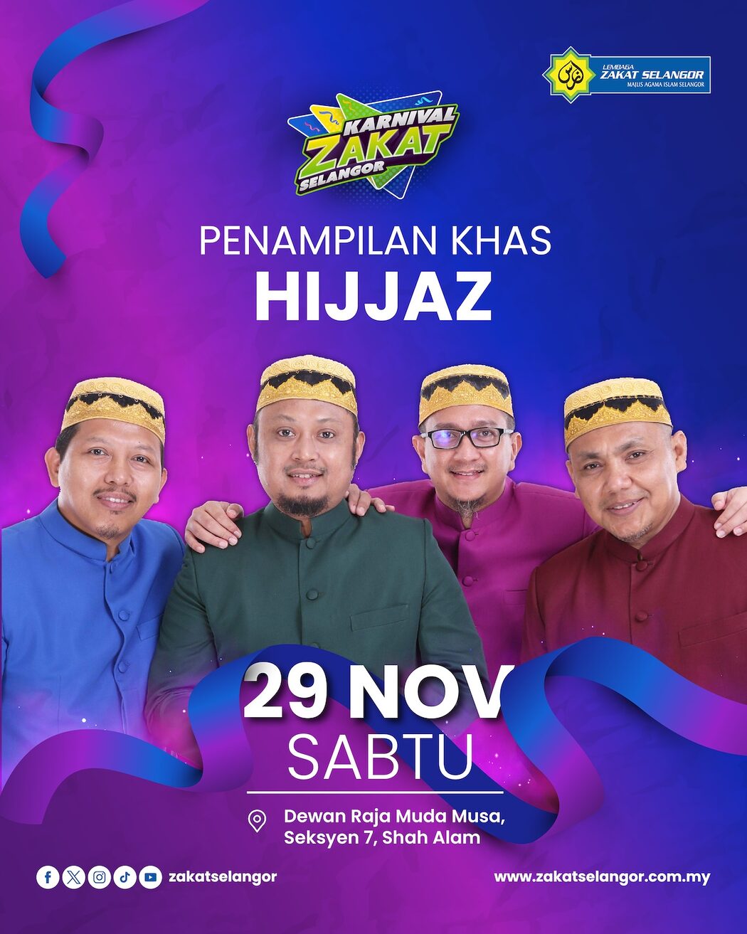 1,500 Peluang Kerja, Food Festival Dan Omar Hana, Semuanya Di Karnival Zakat Selangor 2025