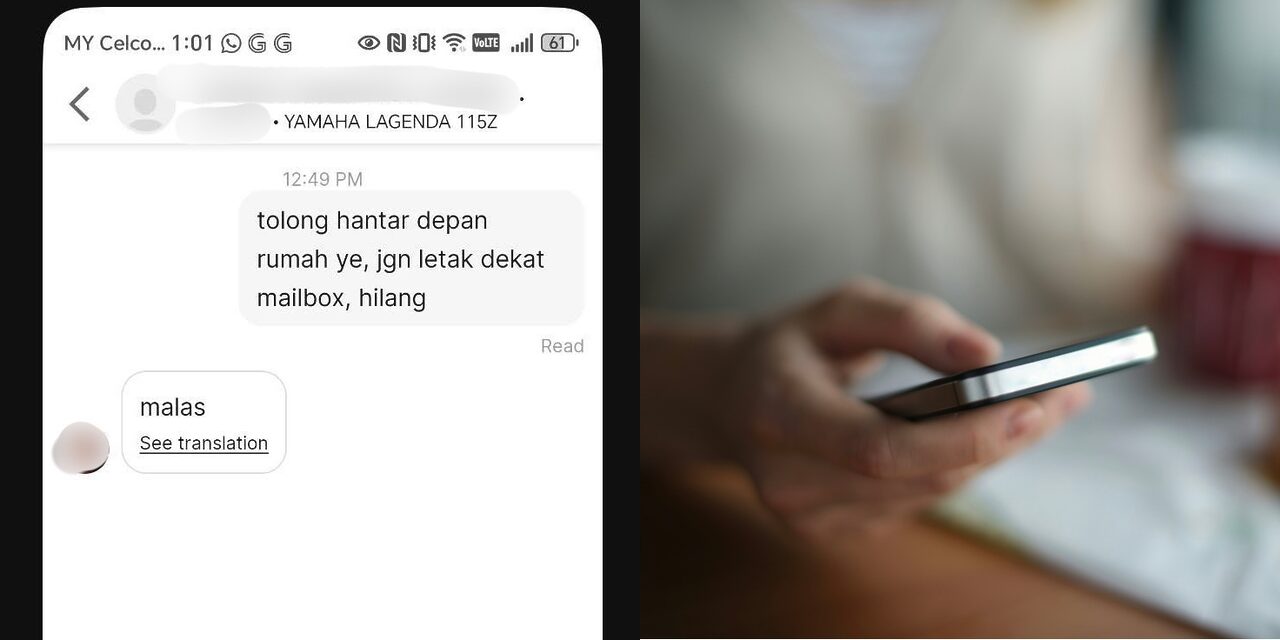 Minta Hantar Ke Rumah Takut Hilang, Respon ‘Malas’ Daripada Rider Ini Buat Ramai Bengang