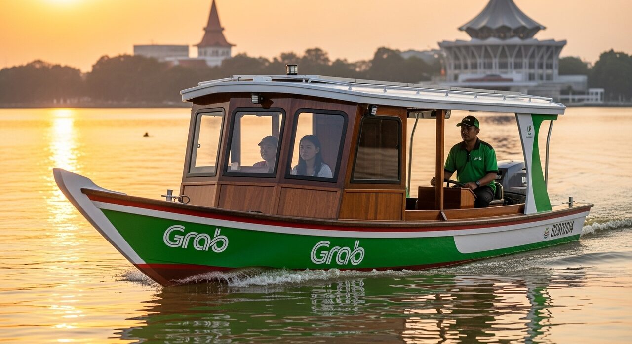 Sarawak Akan Uji Grab Sampan