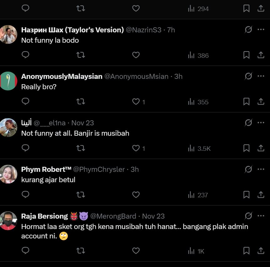 Buat Lawak Tentang Musibah Banjir Di Selatan Thailand, 'Page' Ini Dikecam Teruk 2 Buat Lawak Tentang Musibah Banjir Di Selatan Thailand, 'Page' Ini Dikecam Teruk