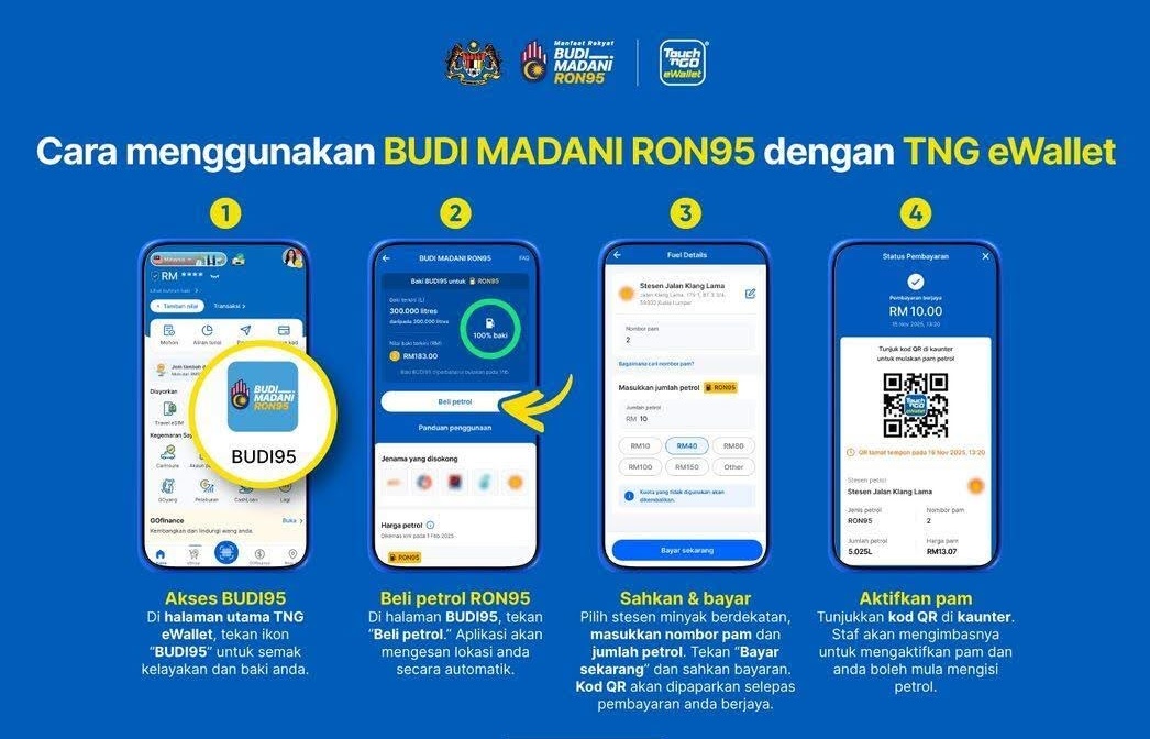 Tak Perlu Risau Tertinggal Dompet Lagi, Isi Minyak BUDI95 Guna TNG eWallet Dan Dapatkan Pulangan Tunai! 2 Tak Perlu Risau Tertinggal Dompet Lagi, Isi Minyak BUDI95 Guna TNG eWallet Dan Dapatkan Pulangan Tunai!