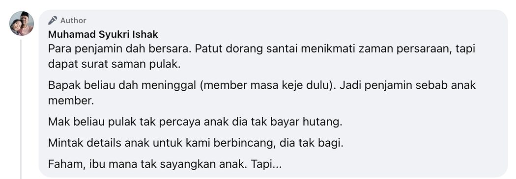 'Kerjaya Hebat, Tetapi Gagal Lunaskan Hutang Pelajaran MARA' - Penjamin Tersepit Selepas Terima Saman